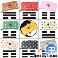 талисманы можно использовать в кошельке для проработки (укрепления) денежной сферы, но это уже не фэн-шуй...