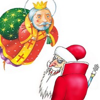 С установлением в Киевской Руси Христианской Православной церкви Деду Морозу пришлось не сладко, ведь один из самых важных христианских праздников Рождество приходился как раз на зиму. Так Дед Мороз слал невольным конкурентом у младенца Иисуса...